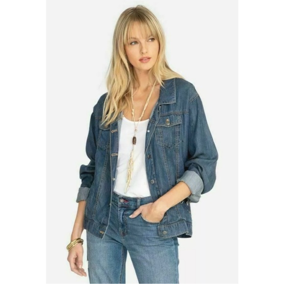 Johnny Was LOVE Rhinestone Jewel Jean Jacket - Picture 2 of 14